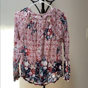 Floral long sleeve blouse